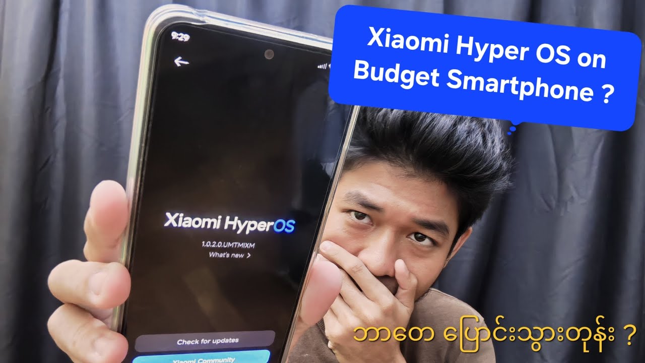 Xiaomi Hyper OS on Budget Smartphone Walkthrough Myanmar