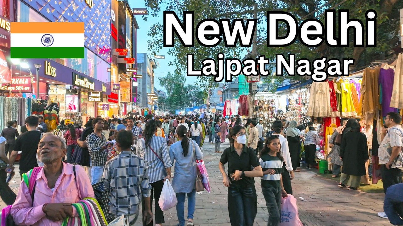 Lajpat Nagar Central Market, New Delhi 🇮🇳 | Street Shopping & Busy Crowd (4K Walking Tour 2026)