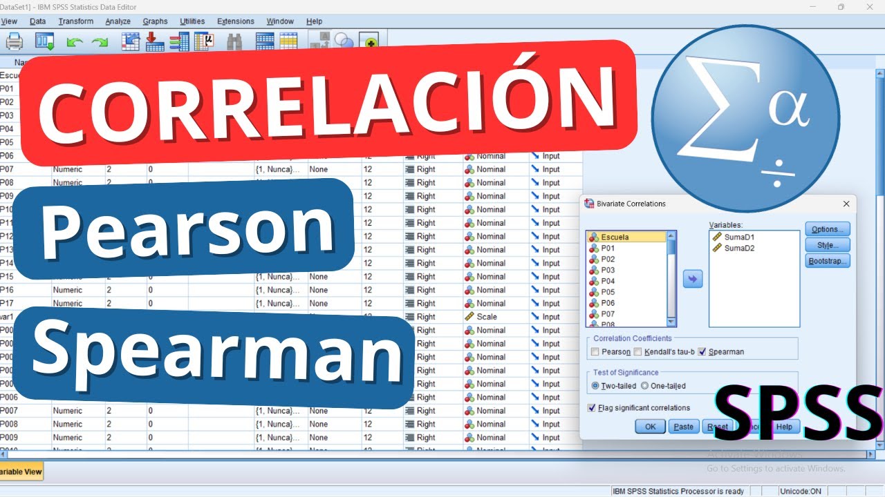 Correlación en SPSS: Pearson o Spearman (Fácil y Rápido)