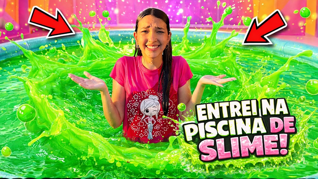 ENTREI EM UMA PISCINA DE SLIME | Luluca