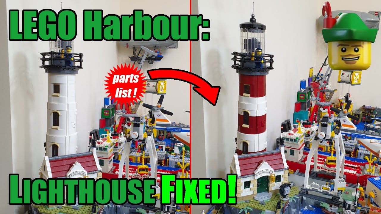 LEGO Harbour - Adding Stripes To The Lighthouse 21335 ⚓💡🏬🏹