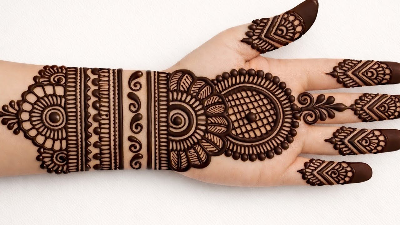 Simple Stylish Front Hand Mehndi Design । Mehandi Ka Designs । Easy Mehndi Design । Mehndi Design।