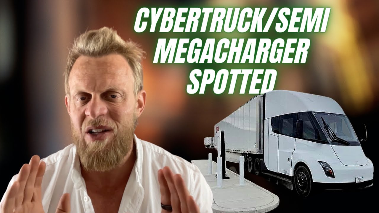 Cybertruck/Semi Megacharger spotted: new charging network to be 60% faster