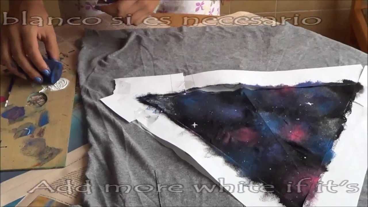 DIY Galaxy t-shirt / Camiseta de galaxia MayDIY