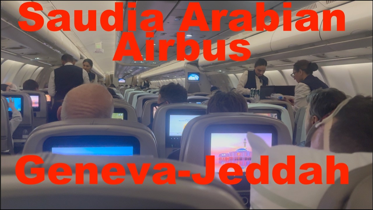 🇨🇭 Geneva to Jeddah 🇸🇦 | Flying Saudia SV236 ✈️ | Economy Class Experience