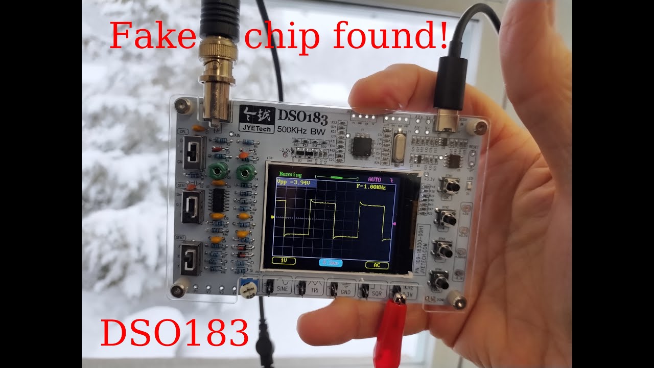 DSO183 Oscilloscope kit - fake chip!