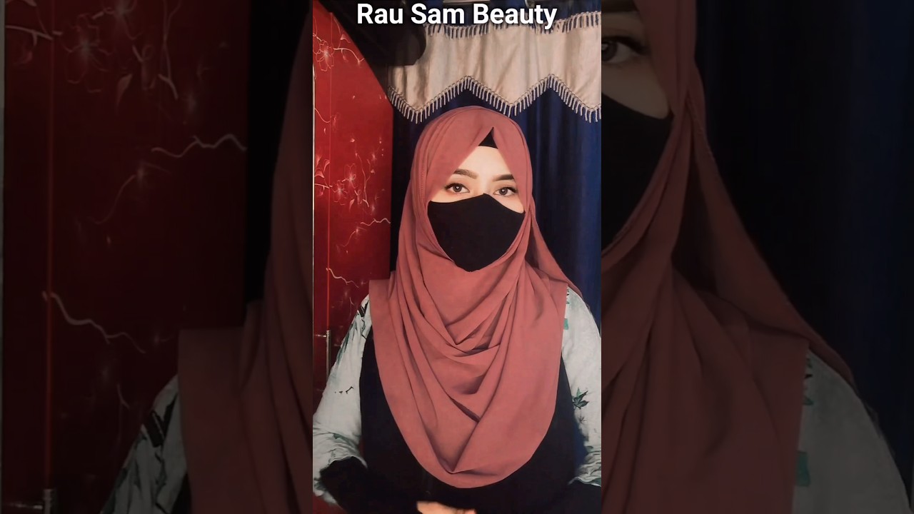 Hijab Style For School With Mask #shorts