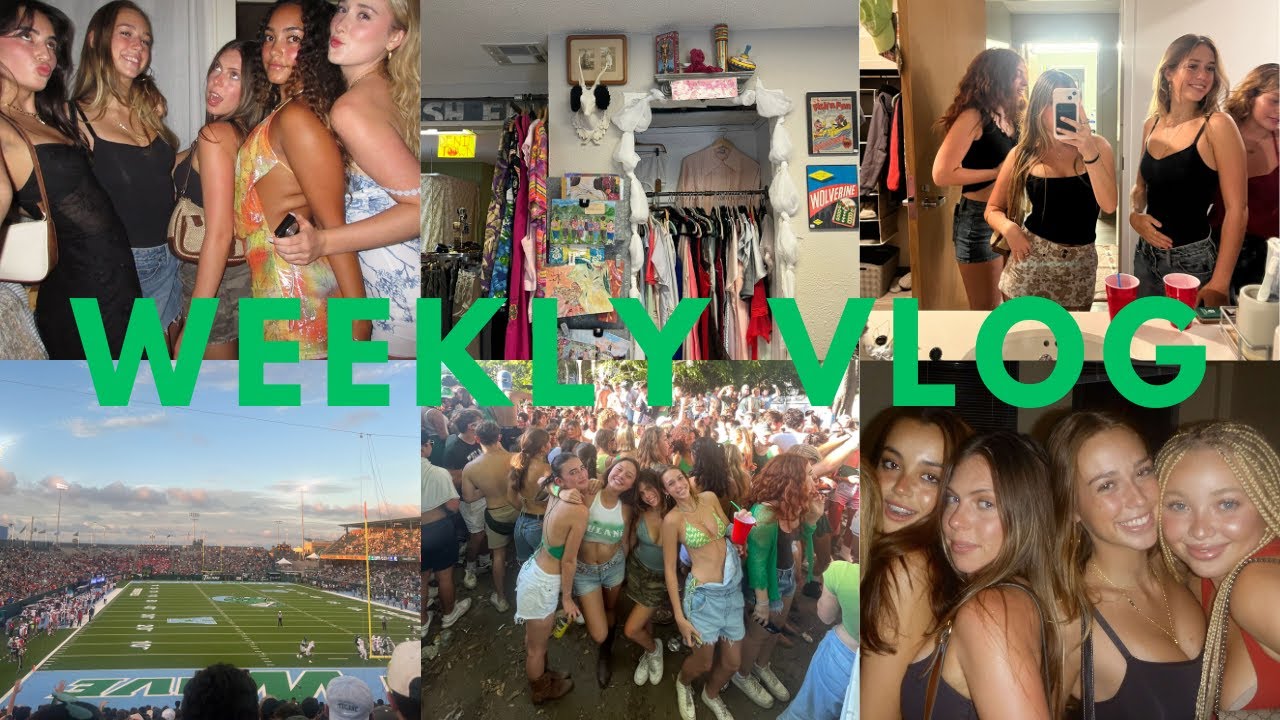 VLOG ★ getting into the swing of school, tulane gamedays, and going out!!