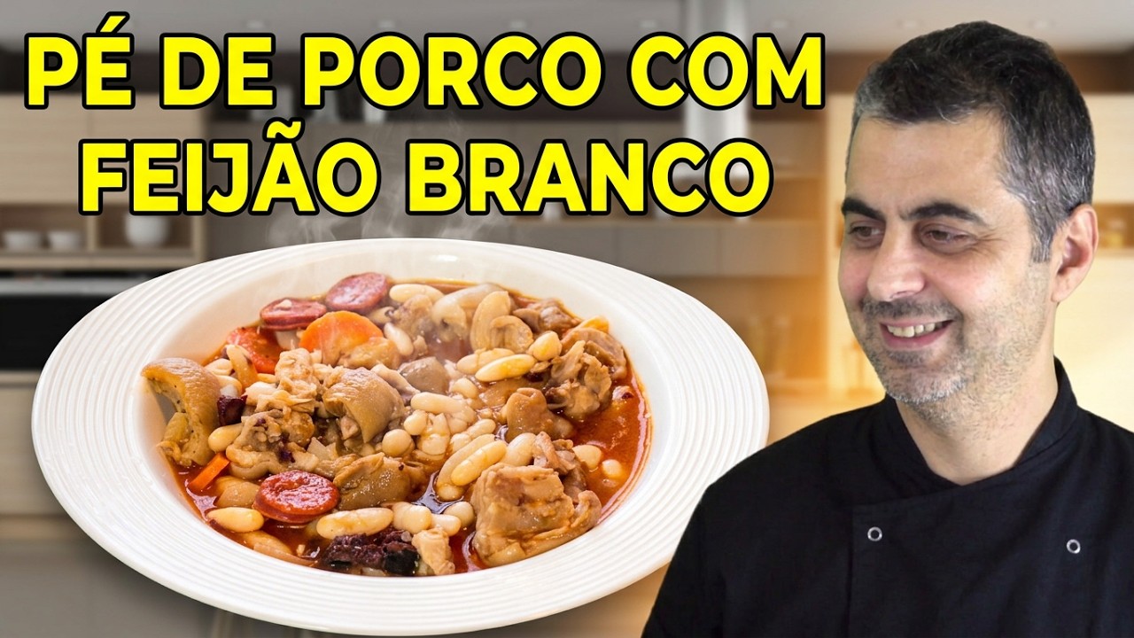 Pé de porco com feijão branco
