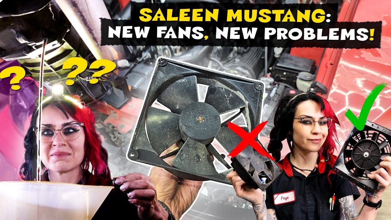 Saleen Mustang Supercharger Cooling Fan Replacement (a good dupe?!)... and... a LEAK?! What next?!!