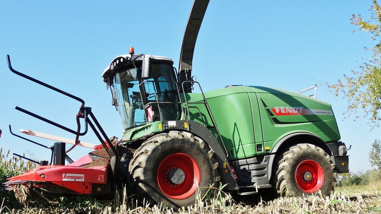 Fendt Katana 85 + Kemper 475 | Fendt 930 + Claas Axion 850 Arion 650 | Sorghum Silage