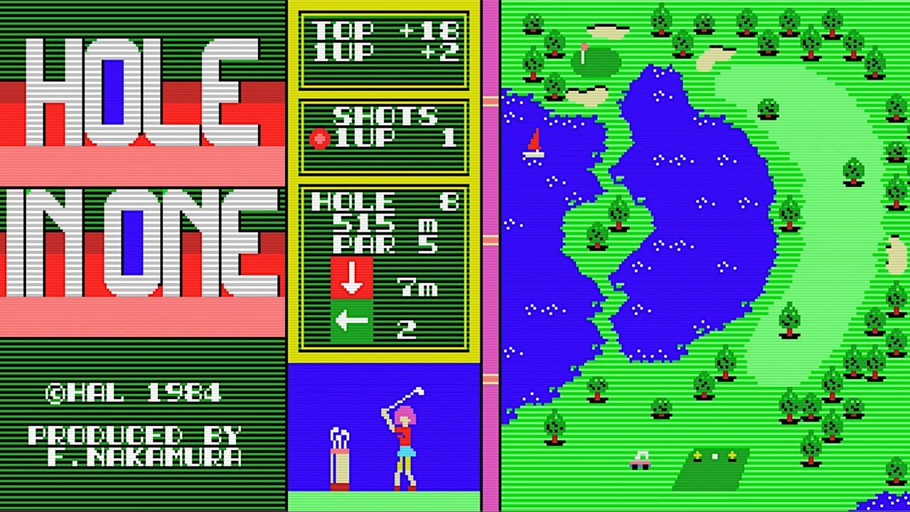 Hole In One by HAL for the MSX 1984