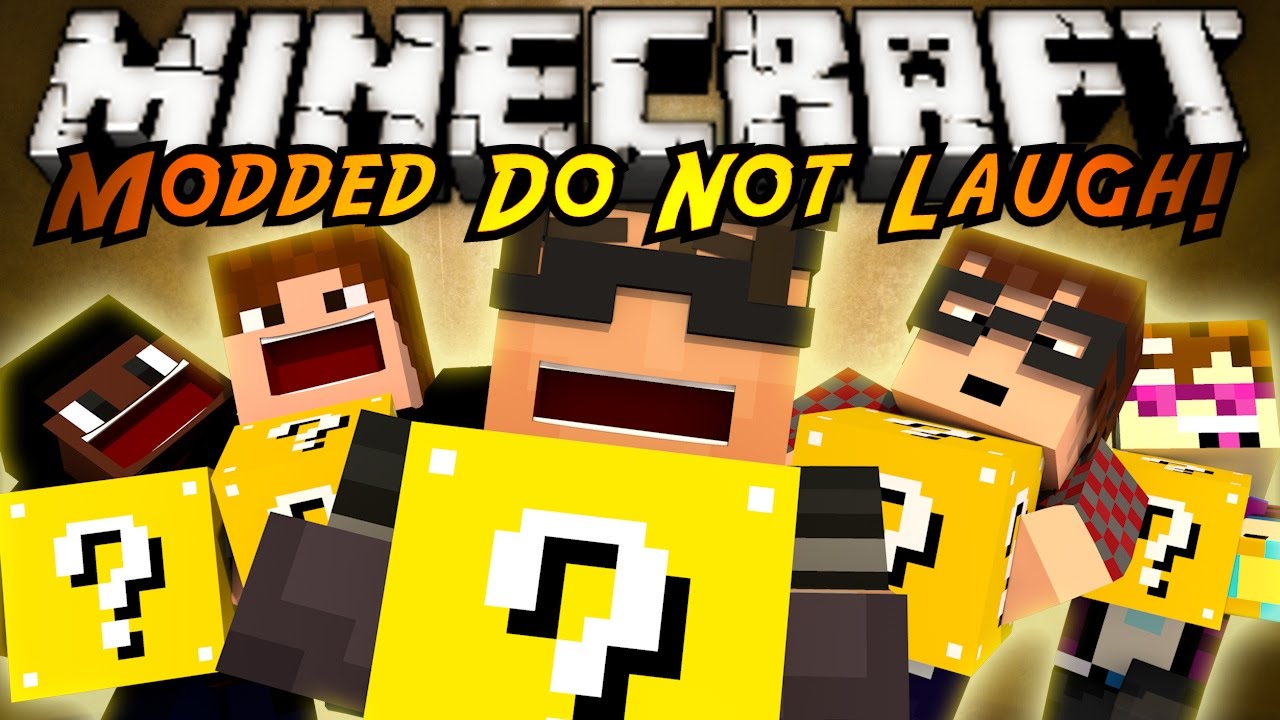 Minecraft MODDED Mini-Game : DO NOT LAUGH 25! (Lucky Blocks!)