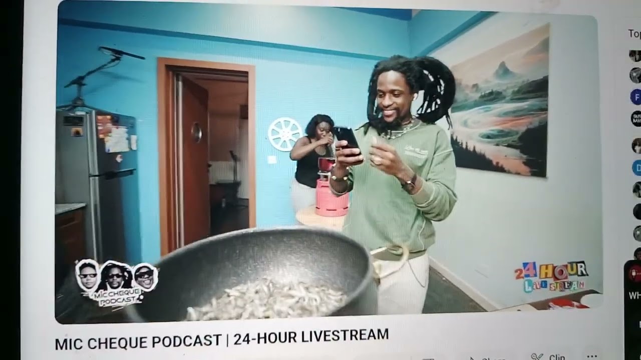 MIC CHEQUE PODCAST LIVE STREAM GONE WRONG Fire 🔥 Outbreak OMENA Cooking 🍳 COMPETITION OBINNA^MARIAH