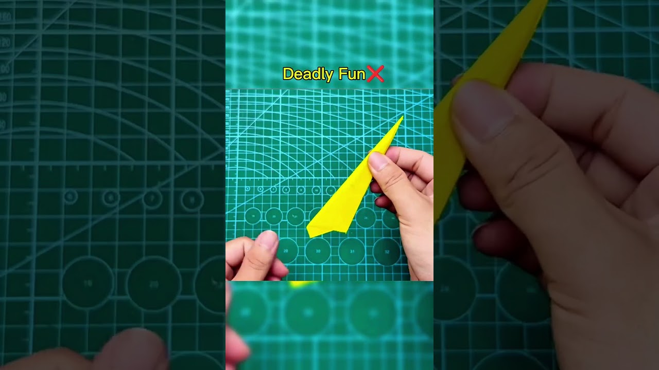 “Play Smart, Stay Safe: The Hidden Danger of Paper Darts”