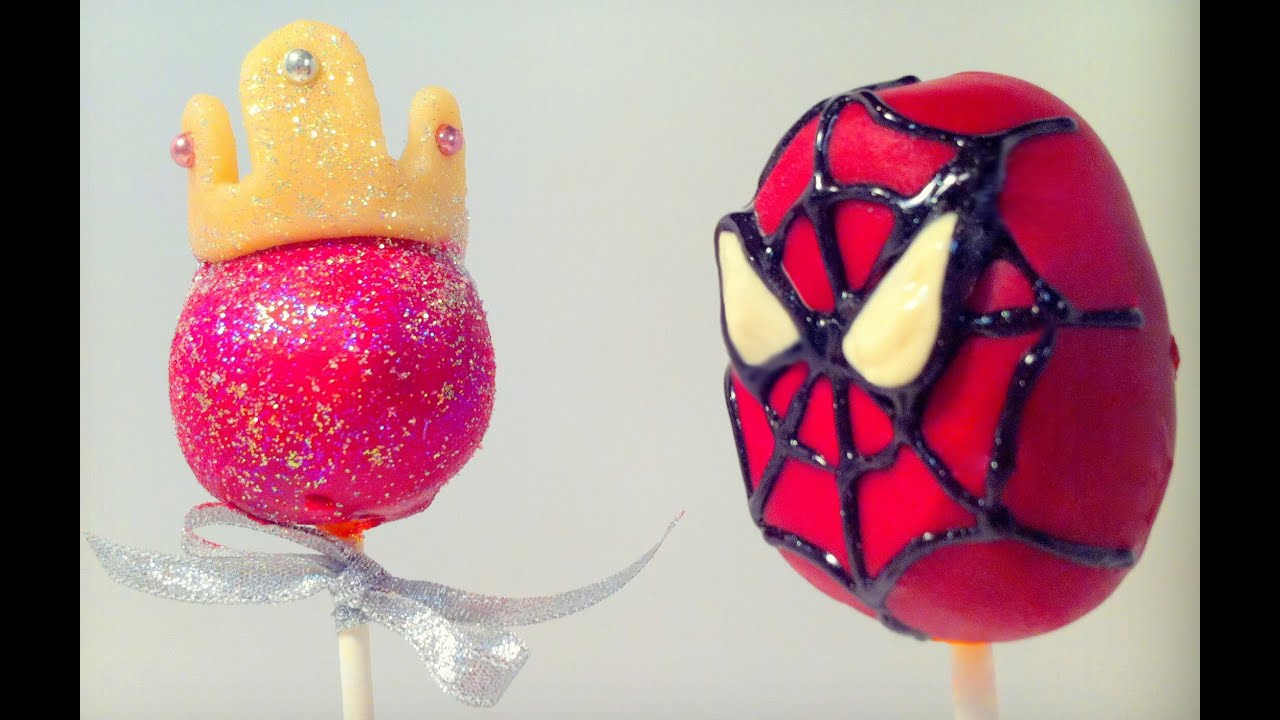 HOW TO MAKE SPIDERMAN & FAIRY PRINCESS CAKE POPS