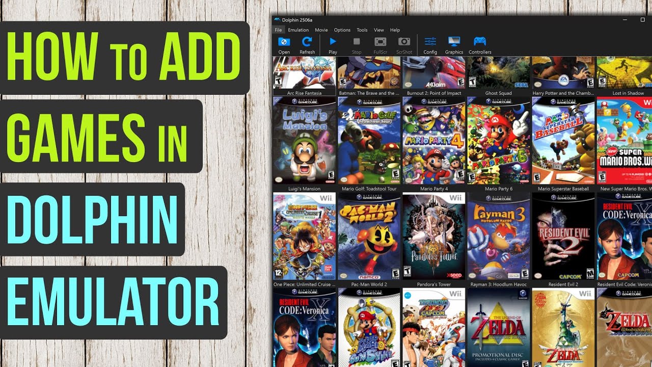 How to add Wii & GameCube games to the Dolphin Emulator