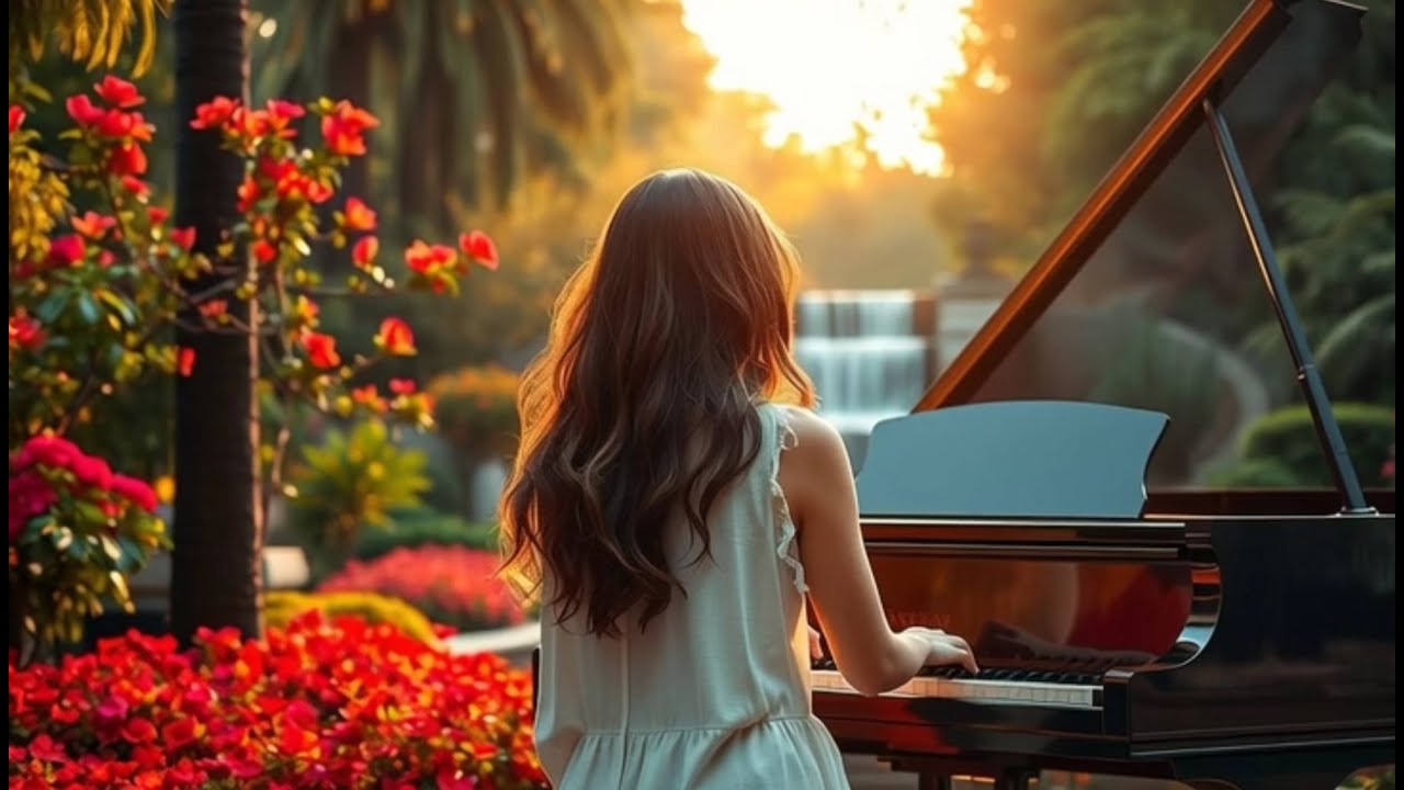 Instrumental Music in a Garden with Birds Chriping – Relaxing Natural Sounds for Study & Focus