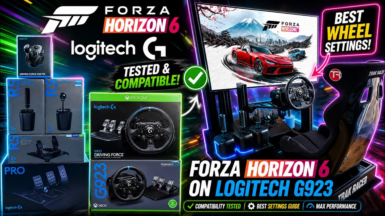 Forza Horizon 6 z Logitech G920/G923 Czy to działa!? + NAJLEPSZE USTAWIENIE KIEROWNICY