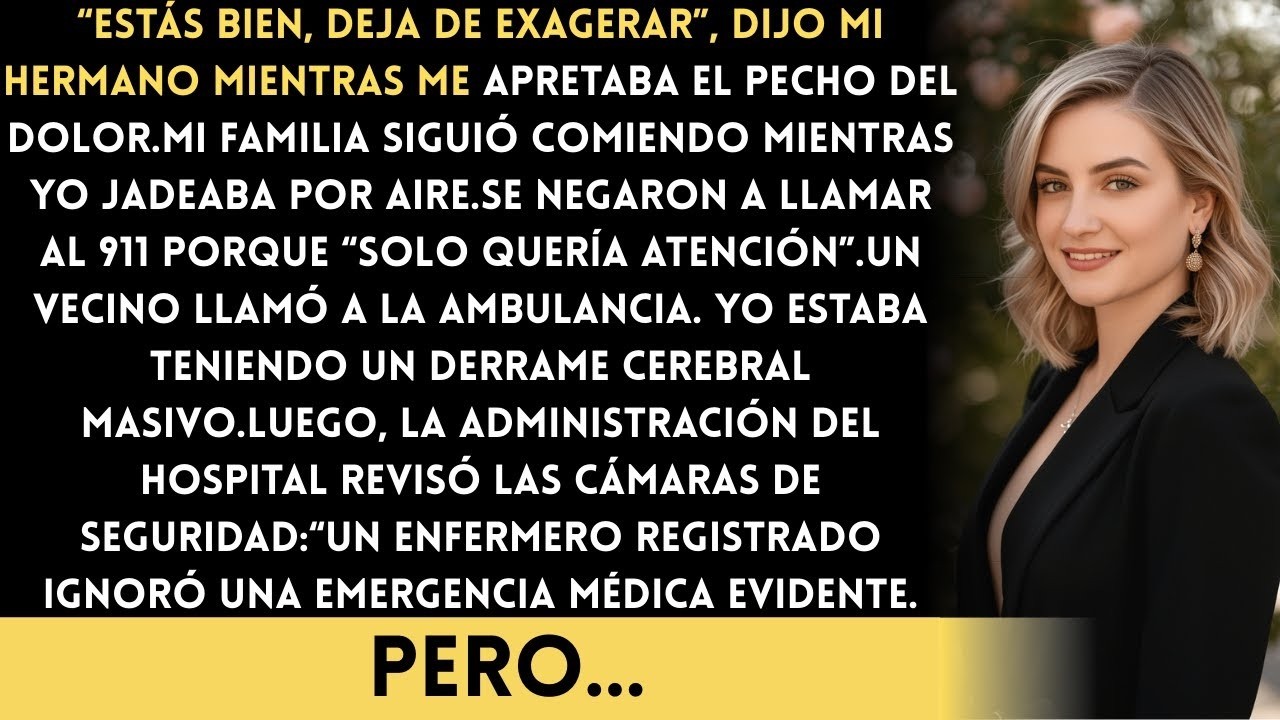 Mi hermano dijo aguántate cuando me desplomé en la cena — hasta que el hospital revisó su…