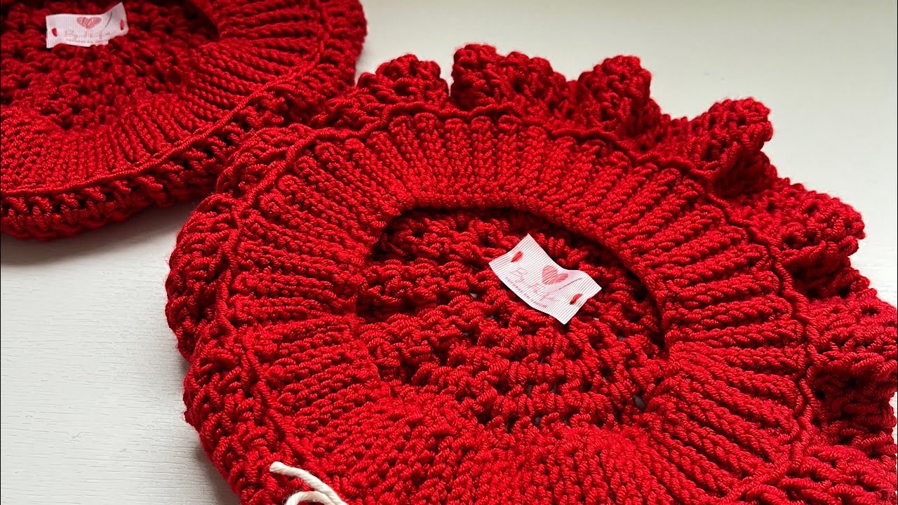 Tutorial boina cherry crochê