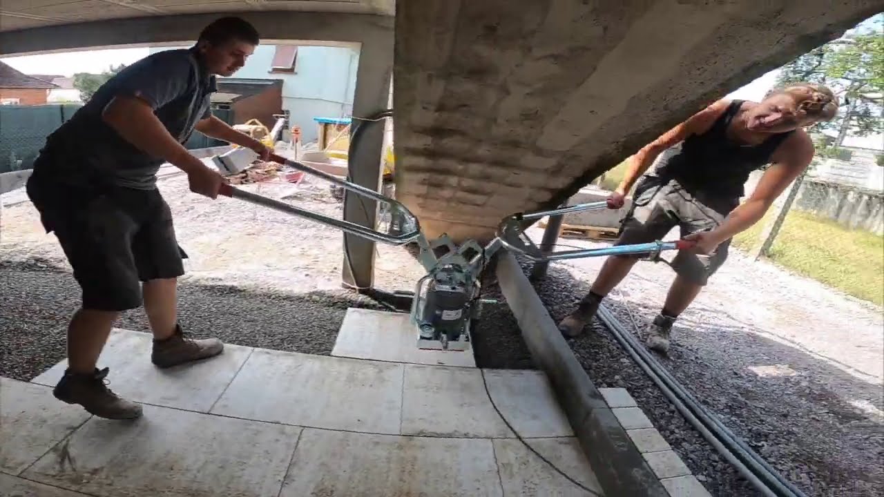 Aménagement complet Ep4 : Petit extrait de la pose des dalles