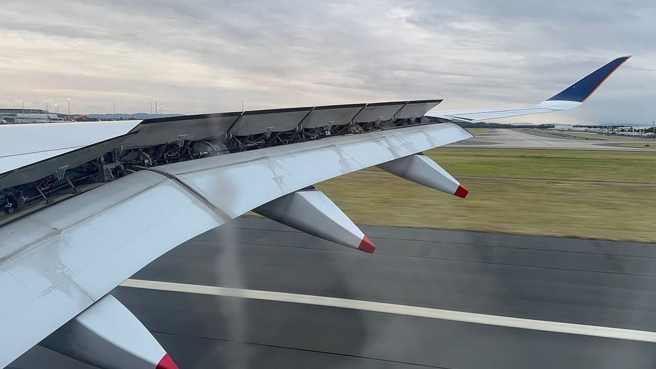 [4K FULL APPROACH] Singapore Airlines A350 Dawn Arrival in BNE