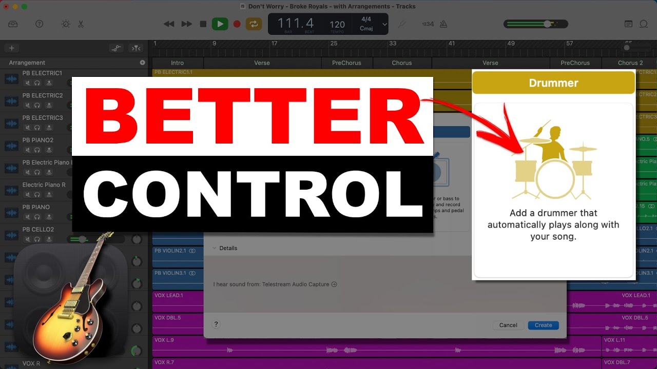 Get more out of GarageBand Drummer