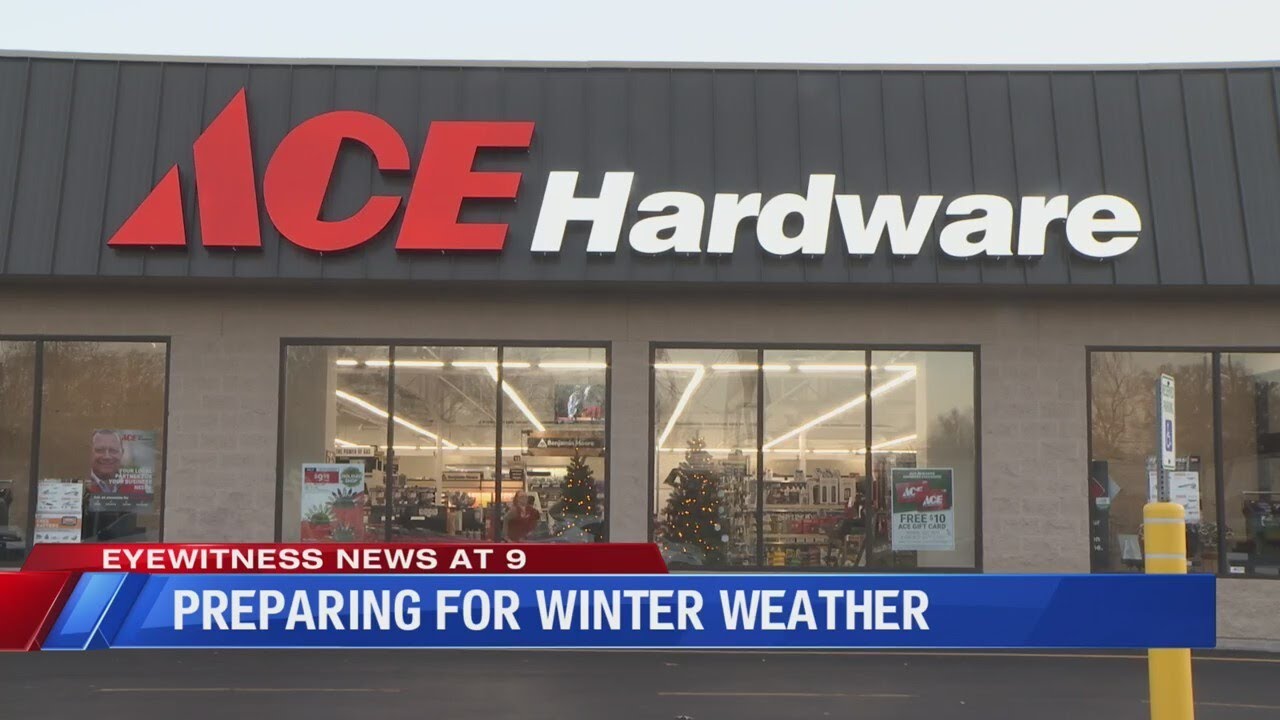 Hardware store preps for winter weather