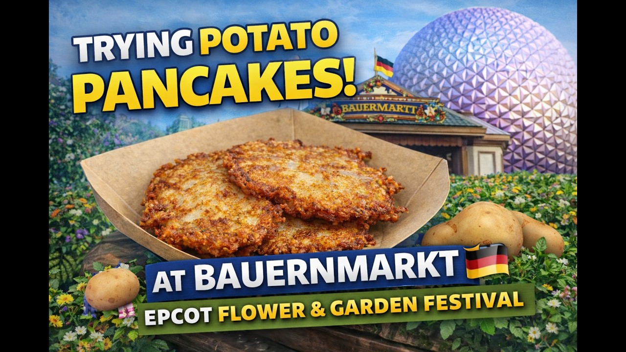 Trying the Potato Pancakes at Bauernmarkt 🇩🇪 | EPCOT Flower & Garden Festival Food Review