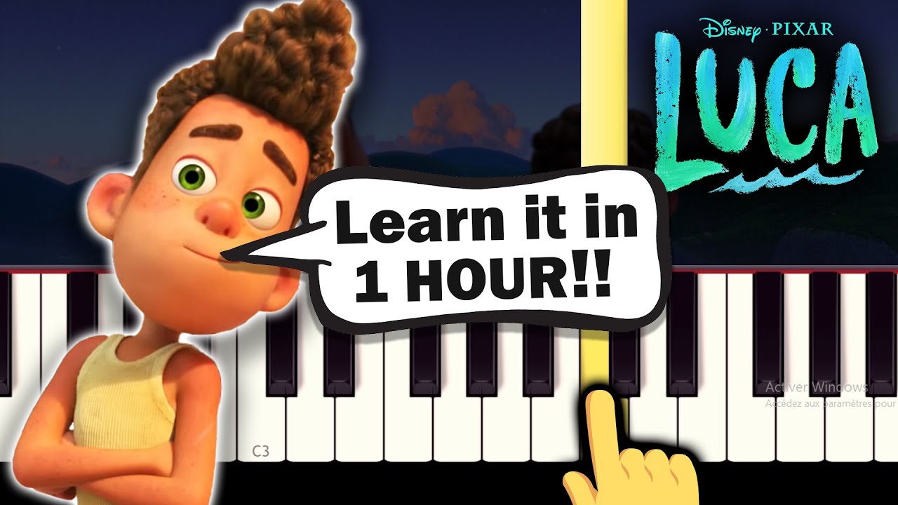 Luca - Main Theme - EASY Piano tutorial