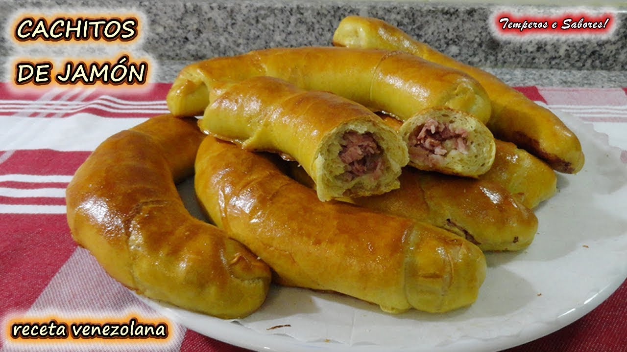 CACHITOS DE JAMÓN receta Venezolana, deliciosos y fáciles de preparar