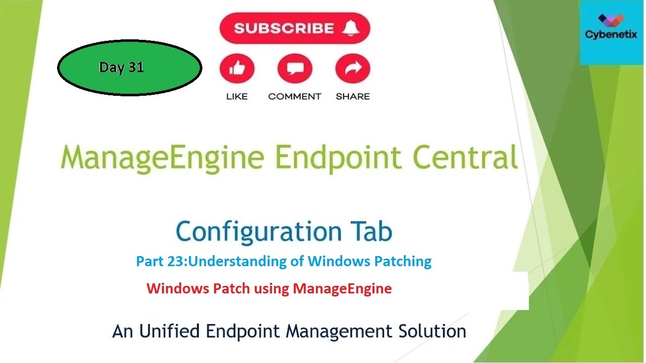 Windows Patch Management Using ManageEngine Endpoint Central | Step-by-Step Guide