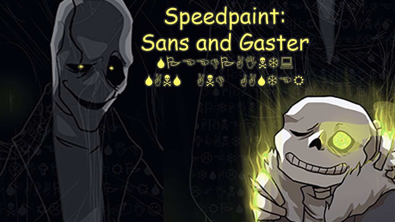 Speedpaint: Sans and Gaster (Undertale)
