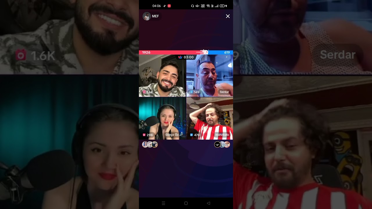 Mef,Gökçe,Marul,Serdar 🤣🤫kesintisiz yayın|22/08/2023|🤪