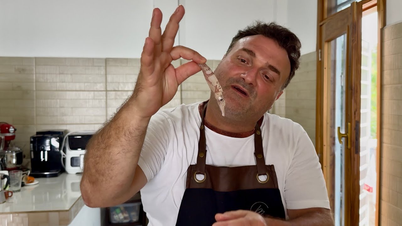 Come pulire i calamari piccoli. ￼