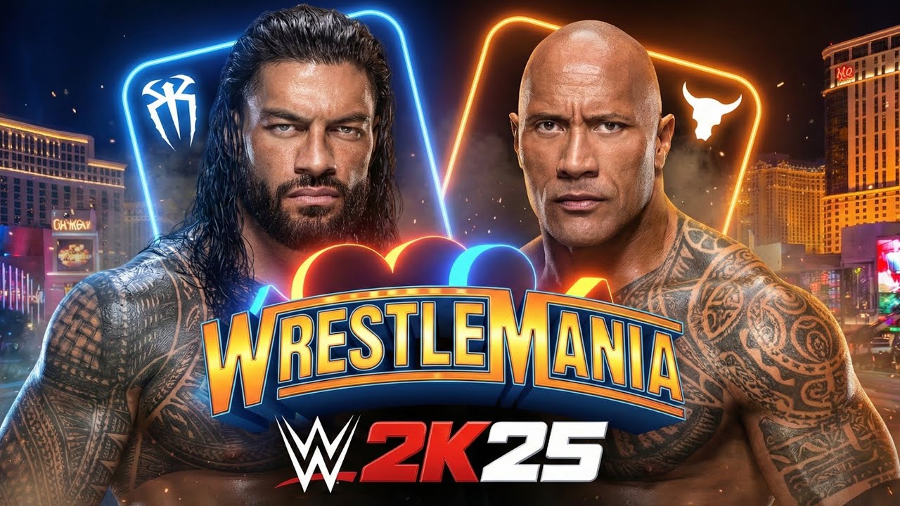 FULL MATCH: Roman Reigns Vs The Rock WWE 2K25 WRESTLEMANIA 41 Feb. 6 , 2026