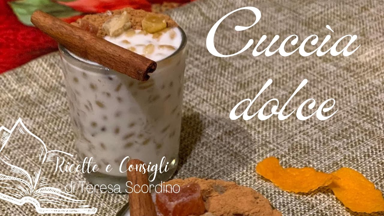 Cuccia (Cuccìa) dolce con ricotta e gocce di cioccolato