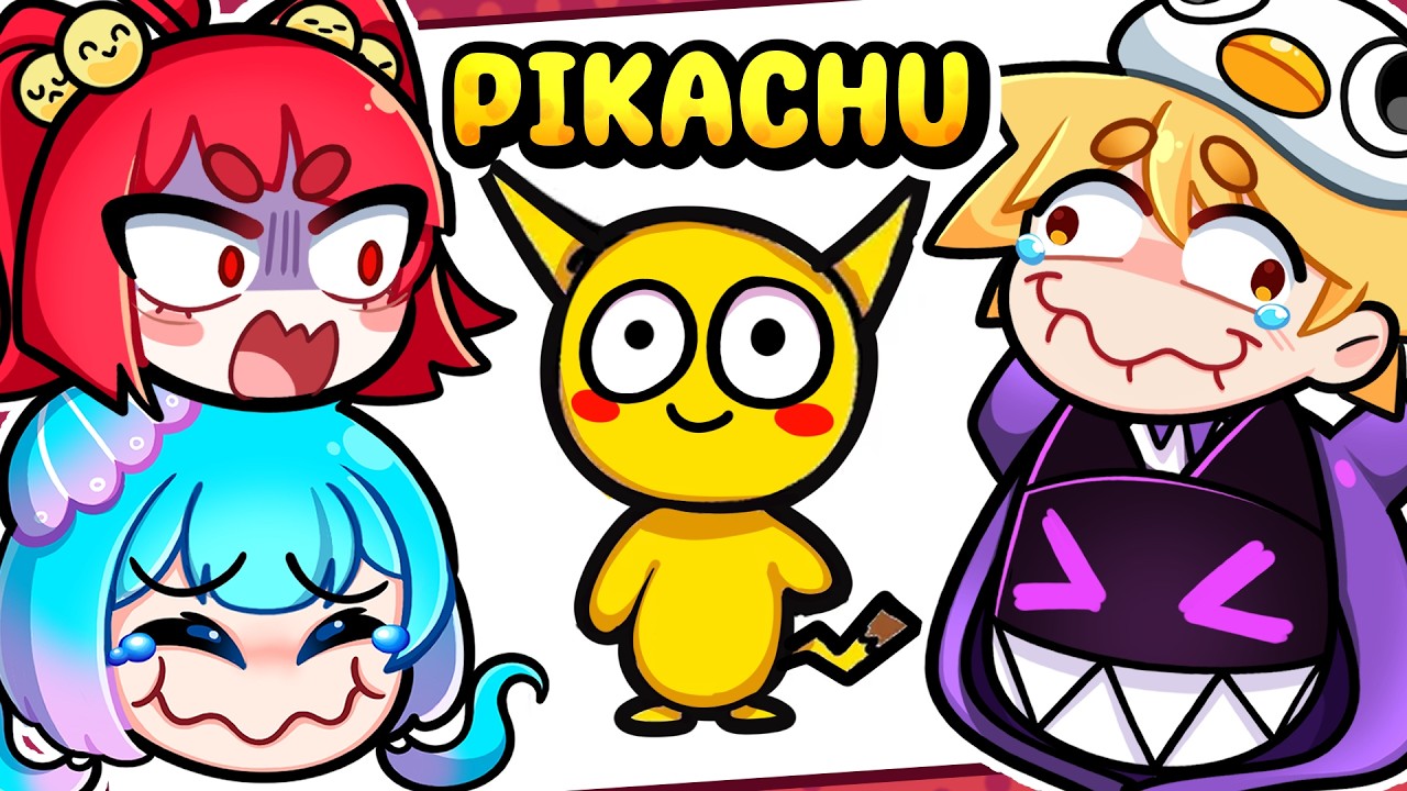 DESENHANDO personagens de ANIME sem SABER! Turma da Batatinha