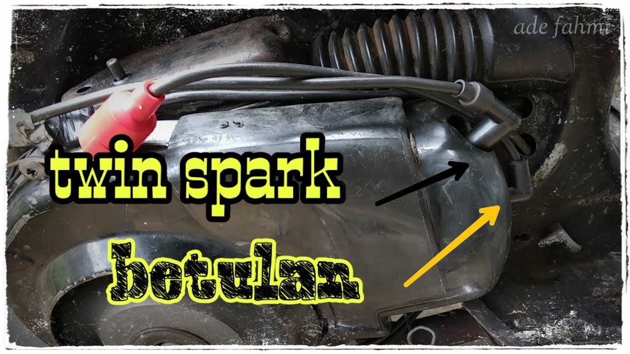 pasang TWIN SPARK di vespa, agar pengapian optimal