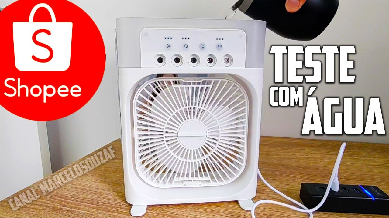 Unboxing e Teste do Mini Climatizador da Shopee