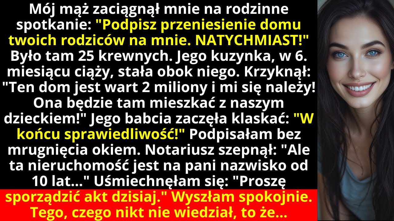 Mój mąż zaciągnął mnie na rodzinne spotkanie: 
