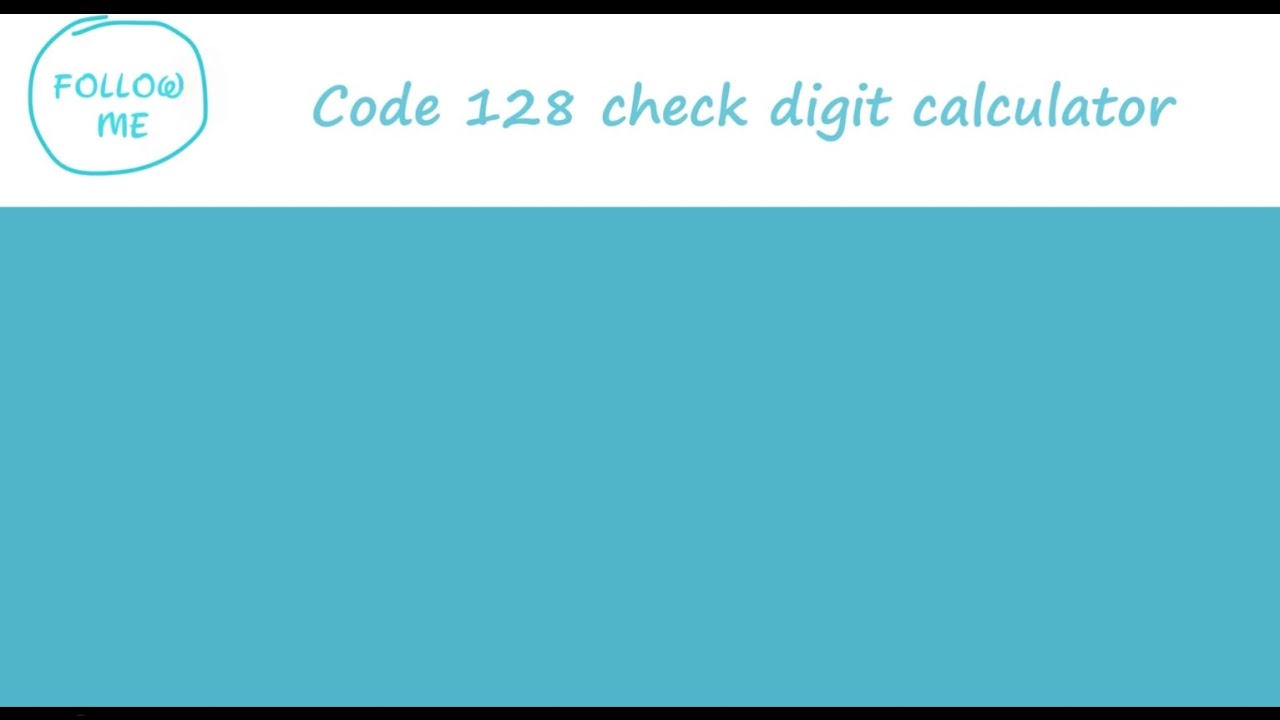 Code 128: How to calculate barcode check digit character?