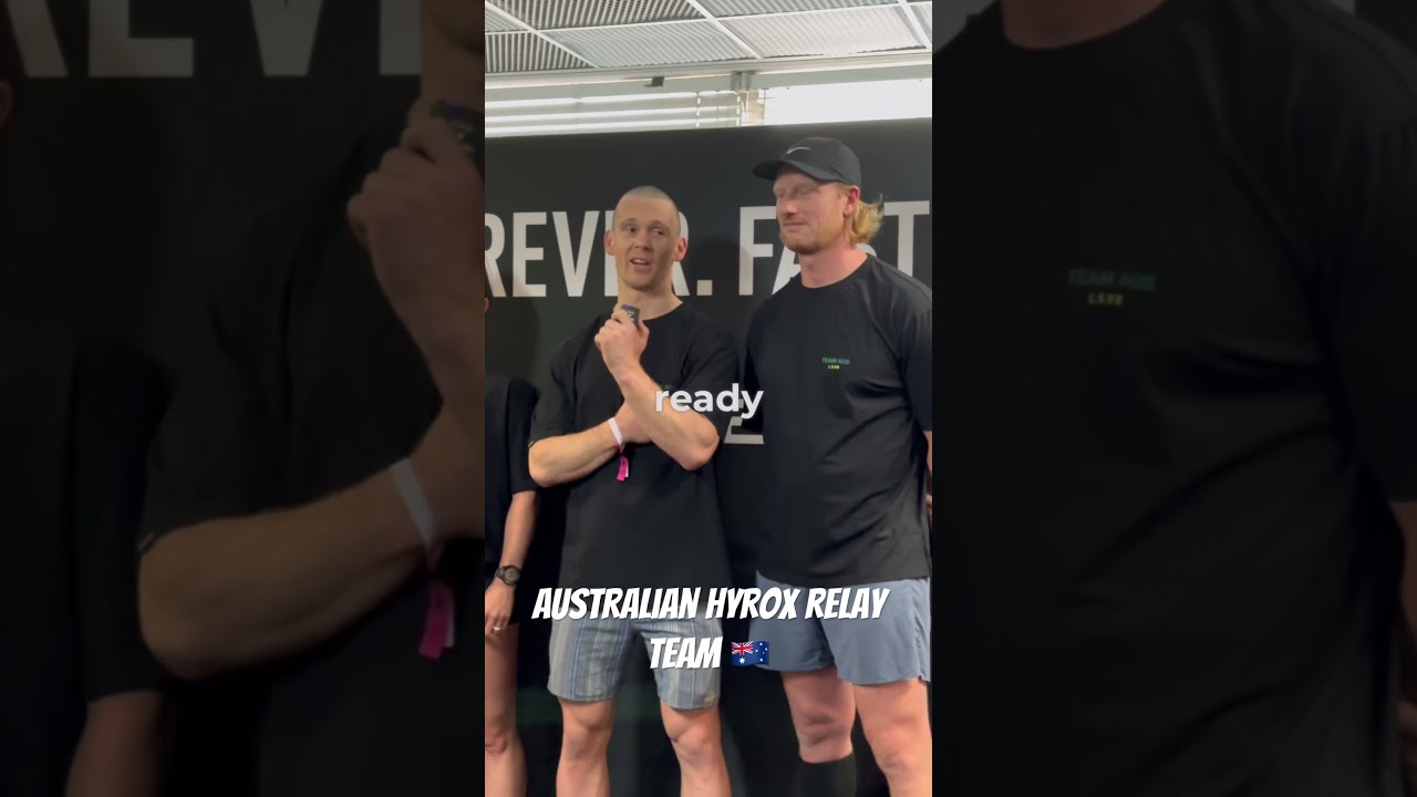 Australian HYROX relay team take the stand! How do you think they will go? 