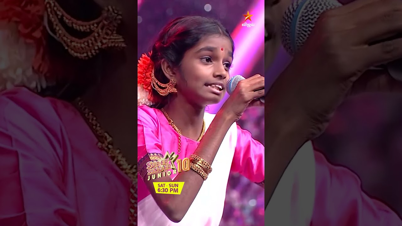 Neethane Naal Thorum 🎶 #Sarasruthi 😍🫶 | Super Singer Junior 10