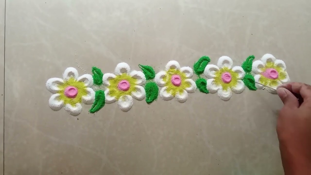 Border Rangoli 💓 like subscribe 