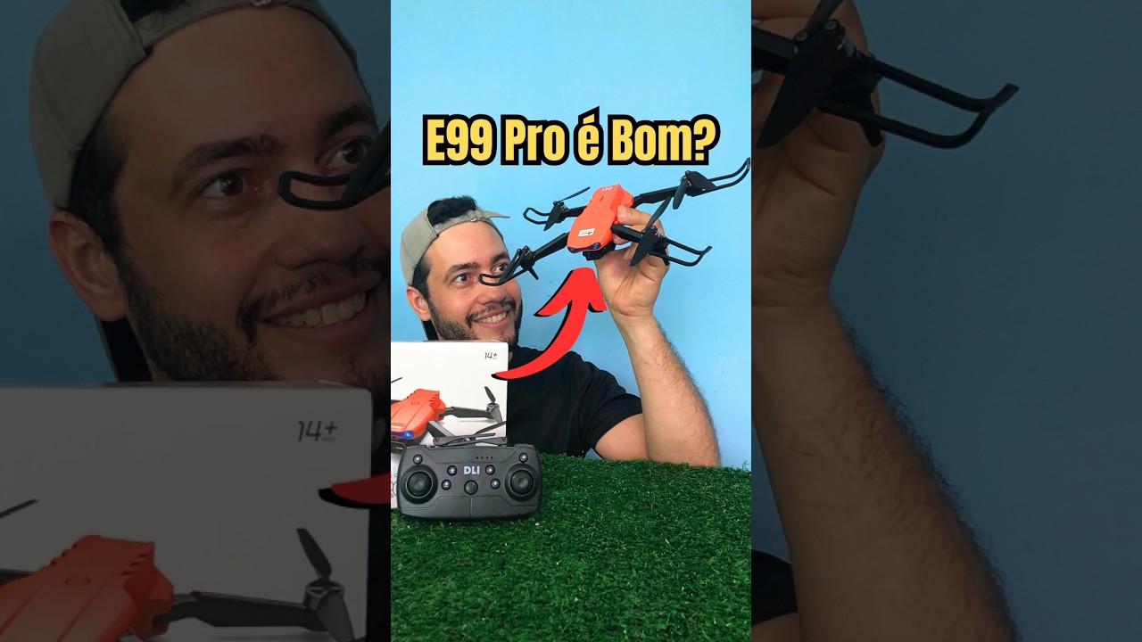 Esse Drone E99 Pro promete ser f&aacute;cil de Controlar! Ser&aacute;! 🤔 Testei!