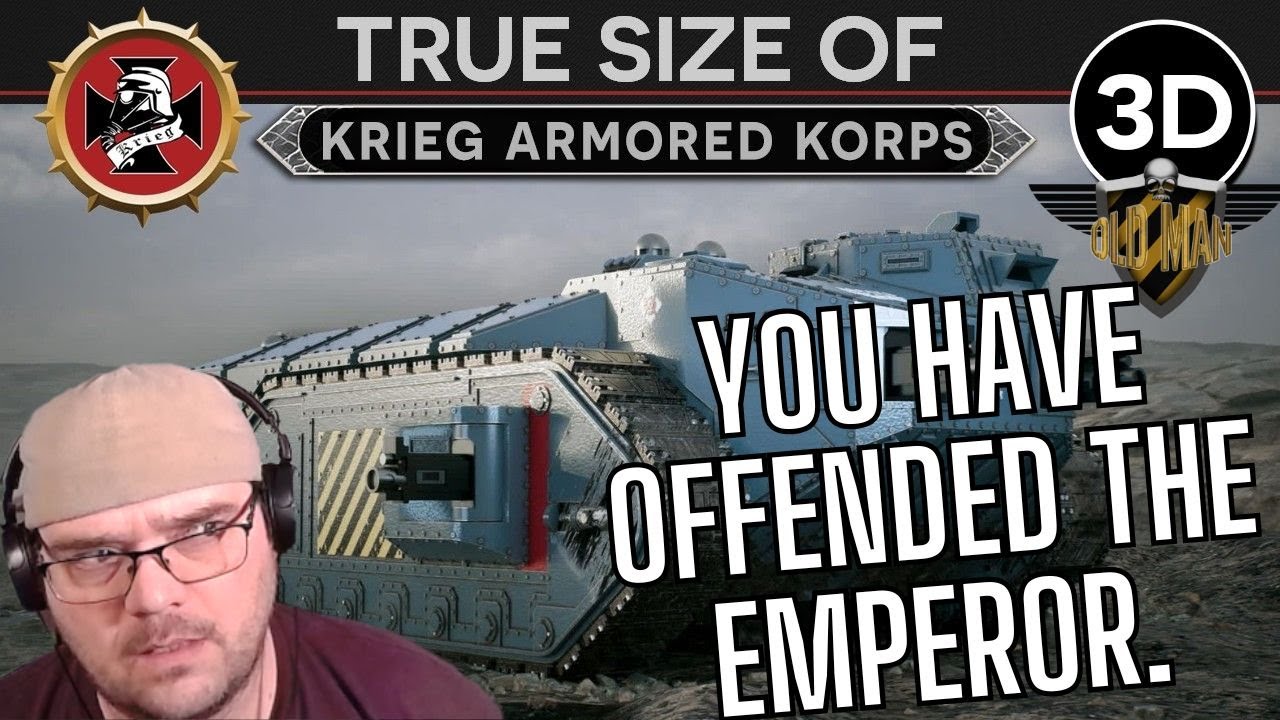True Size of the Krieg Armored Korps [999.M41] from Invicta! - Reaction!