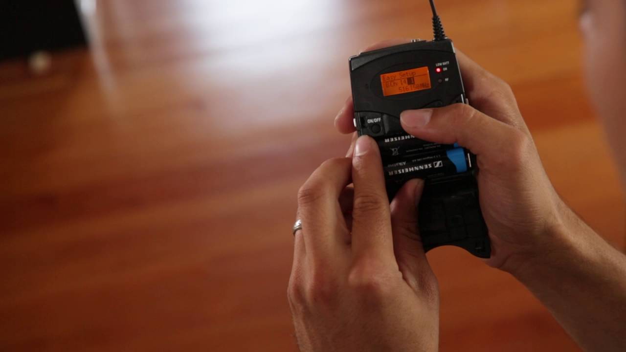 Finding frequencies with the Sennheiser G3