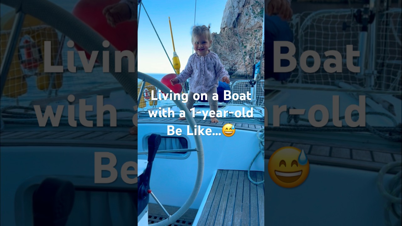 Boat life with a baby = full-time adventure #sailing #sailingfamily #toddler #liveaboardlife #girl